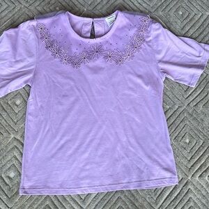 Manoush sparkle collar tee